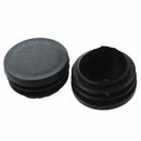 Plastic Round Caps Tubing Tube Insert Covers 38mm Dia 8 Pcs Black T1U7