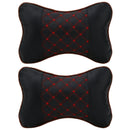 2PCS Car Seat Headrest Pad Memory Travel Pillow Head Neck Rest Support Cushion