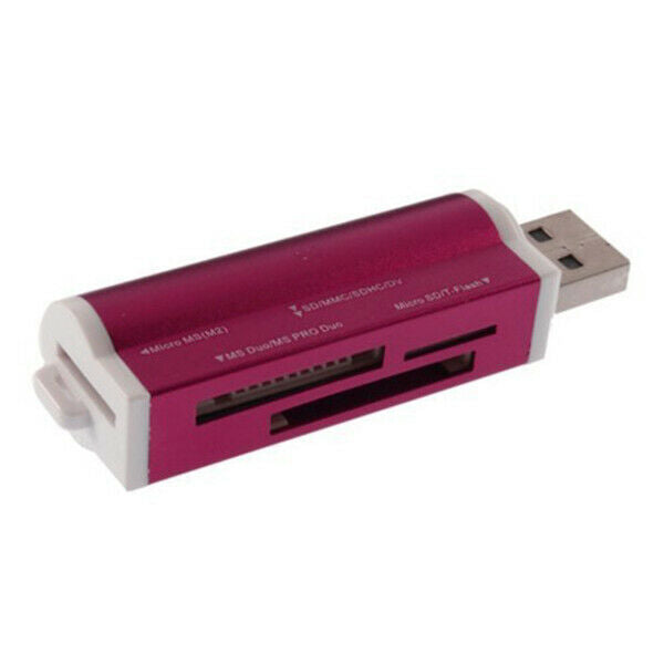New All In 1 Mini Usb 2.0 Micro-SD Tf M2 Ms T flash Card Reader Adapter Hig F8P9