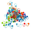 100pcs Knitting Crochet Locking Stitch Needles Clip Markers Holder&9 Needles