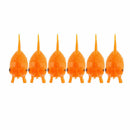 10pcs Orange Plastic Fish Tank Ornament .Artificial Swing Tail Goldfish