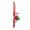 Animated Musical Santa Claus Climbing Ladder Up Tree Decoration Christmas C7P3