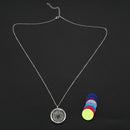 Aromatherapy Essential Oil Diffuser Necklace Stainless Steel Locket Pendant T4R7