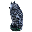 Large Realistic Owl Decoy Rotating Head Weed Pest Control Crow Scarecrow ME