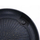 Round Stone Coated Baking Pan Bbq Grill Plate for Smokeless Nonstick Barbec