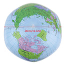 38cm Inflatable Globe World Earth Ocean Map Ball Geography Learning Beach B F Ew