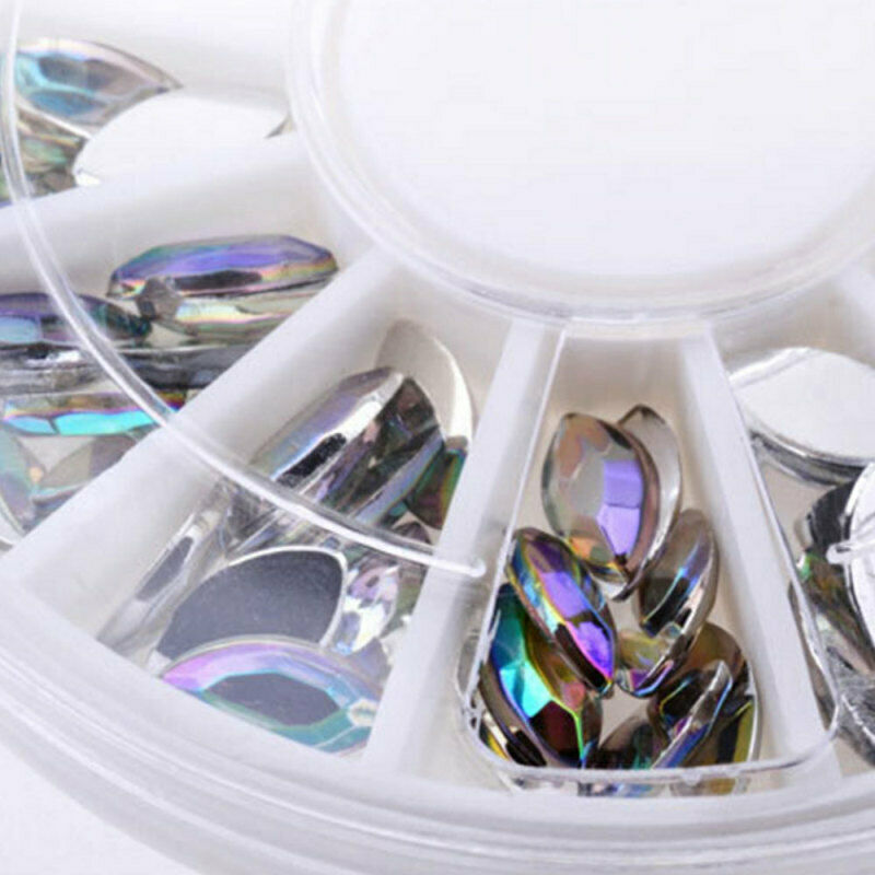 Nail Art Decoration Phone Paste Drill Round Diamond Rhinestones Well