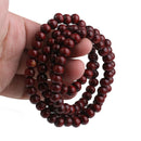 108pc 8mm Wood Beads Tibet Buddhist Prayer Bracelet Bangle Mala Necklace