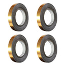 4-pack Self Adhesive Wall Floor Tile Stickers 5mmx50m Waterproof Golden Foil