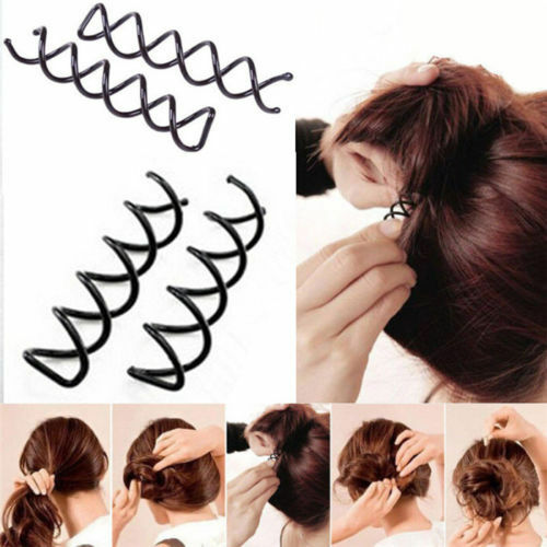 10Pcs Spiral Spin Screw Bobby Pin Hair Clip Twist Barrette Hairpins   MO