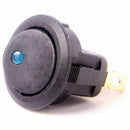1PC Blue DC 12V 20A LED Dot Light Car Boat Round On/Off s Rocker N3G5