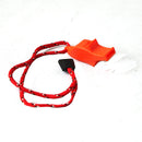 Functional Fad ORANGE SECURITY EMERGENCY WHISTLE WITH LANYARD CAMP HIKING JRAU