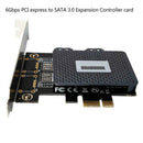 6Gbps Pci Express Pcie Pci-E To 2 Port Sata 3.0 Ports Expansion Controller