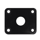 2pcs Guitar Output Jack Socket Square Plates for LP Guitar Bass (Black)