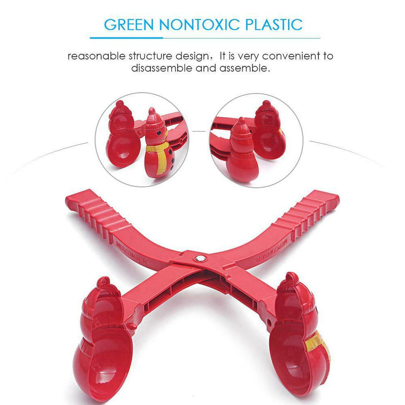 Winter Snowman Snowball Clip Kids Outdoor Toys Snow Ball Maker Sand Mold