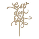 Best Day Ever Cake Topper Wedding Birthday Party Cake Decorations Photo Prop