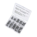 100x/lot Fishing Hooks Carbon Steel Bait Barbed Fishing Hooks Stainless Stee Cy