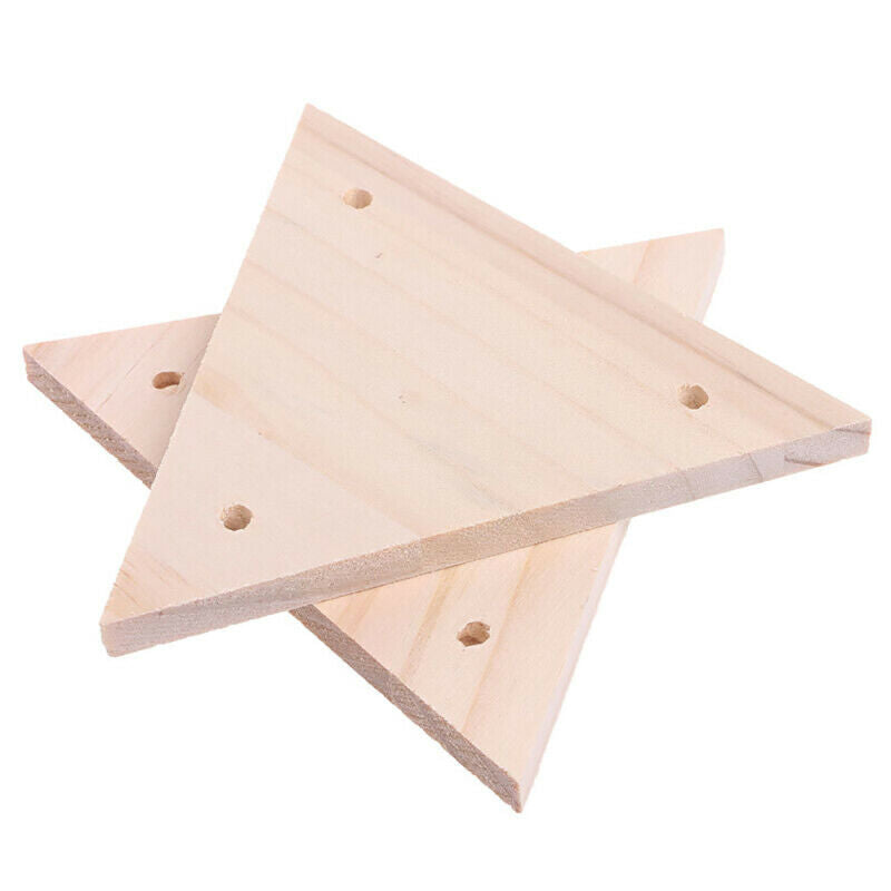 Funny Parrot Bird Perch Stand Play Toys Gym Wooden Activity Table Top Playstand