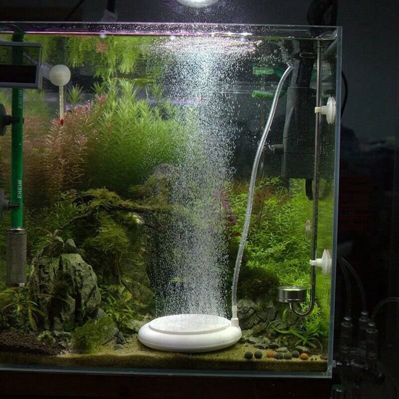Aquarium Air Stone Kit, Fish Tank Bubbler, Nano Furnace Flue Round Air Ston A1C2