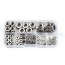 360Pcs Stainless Steel Flat Plain Round Washer Screw Gasket Assortment , M2 -M10