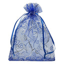 50pcs 5x7 Inches Drawstrings Organza Gift Candy Bags Wedding Favors Bags(Na