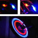 LED Bicycle Rim Tire Wheel Spoke String Strip Bike Flash Light Blue
