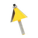 2PCs 15 Degree & 30 Degree Chamfer Edge Forming Router Bit - 1/4" Shank Router