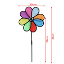 Colorful Rainbow Dazy Flower Spinner Wind Windmill Garden Yard Outdoor DecME