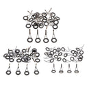 75x Sea Pole Fishing Casting Rod Guides Parts Line Rings DIY Rod Repair Kits
