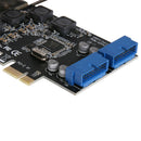 U3N014S PW4 Desktop Front PCIe Transfer USB3.0 19PIN Interface Adapter Card A