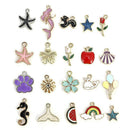 20pcs/pack Mixed Enamel Mixed Alloy Pendant Charms Jewelry DIY Accessories