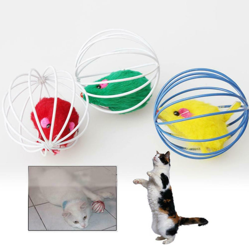 Pet Cat Lovely Kitten Gift Funny Play Toys Mouse Ball Brand New