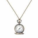 Retro Bronze Three Horses Quartz Pocket Watch for Men L7T4