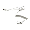 1.5m Retractable Fishing Lanyard Steel Coil Cord Plier Tool Tether Carabiner
