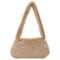Animal Pattern Underarm Bag Women Mini Plush Shoulder Handbags Purse (3)