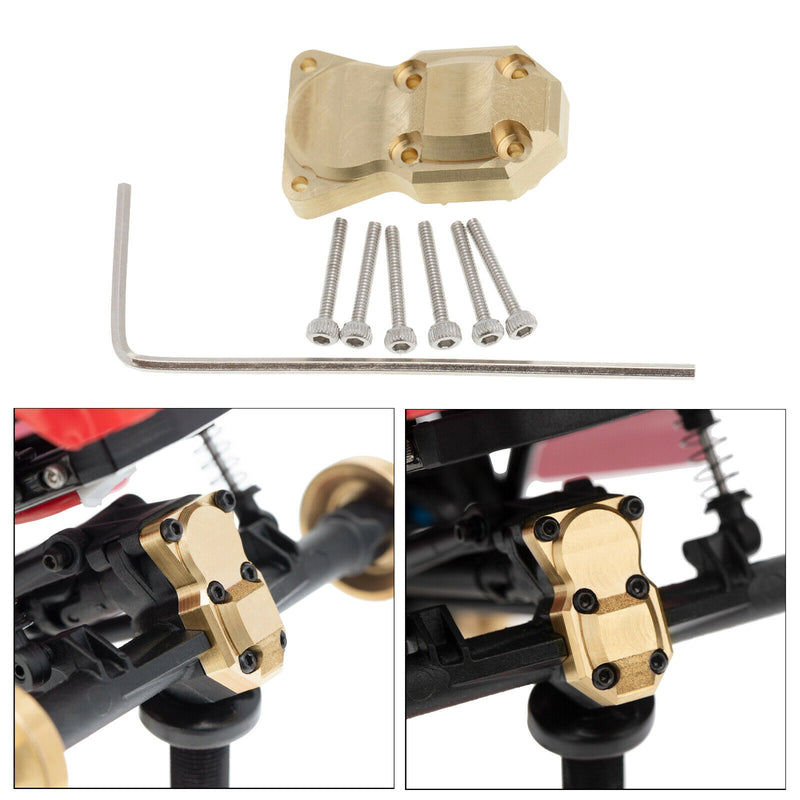 Brass Diff Cover Counterweight for Axial SCX24 AXI90081 AXI00001 1:24 RC Car