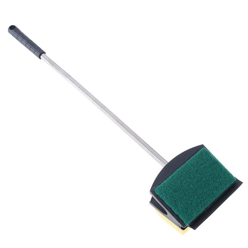 Fish Tank Algae Yellow Green Double Side Sponge Aquarium Cleaning Brush Tool OZ