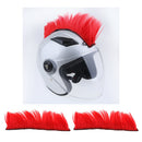 2x Skinhead Wig Punk Helmet Wig Mohawk