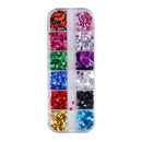 1 Box Mixed Color Nail Glitter Sequins Manicure Nail Art Decor (004339)