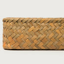 Handmade Straw Woven Storage Box Sundries / Tableware / Cosmetics Natural M