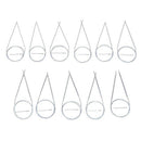 11pcs 1.5mm-5.0mm Stainless Steel Circular Knitting Needles---80cm Length P7K9
