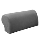 6Pcs Grey Elastic Sofa Armrest Covers Armchair Slipcovers Arm Rest Caps