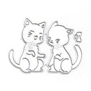 Cute Cat Metal Cutting Dies for DIY Scrapbooking Cards Embossing Stencils