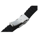 Watchband, bracelet, silicone, rubber, folding clasp, water-resistant, 18mm W4S8