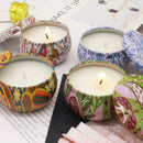 Scented Candles Gift Natural Soy Wax 4.4 Oz Unit Portable Travel Set Tin x G0L4