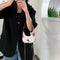 Flower Love Pattern Leather Shoulder Bag Women Chain Hobos Tote Handbag (S)