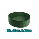 2Pcs Green Felt Fabric Round Raised Bed Planter Grow Bags Container Wide Use