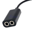 3.5mm Stereo Audio Male To Earphone Headset Microphone Adapter Cell Phone PC