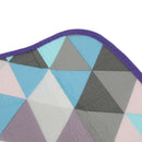 Waterproof Seat Cushion Mat for Travel Beach Camping Picnic Gray and Blue