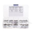 230Pcs M2 Stainless Steel Button Head Hex Socket Screw Nuts Assortment